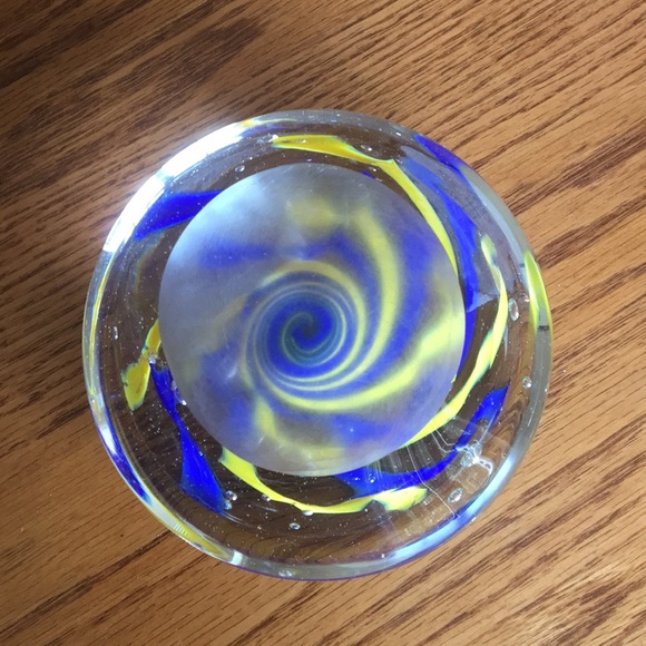 Hand Blown Glass Paperweight - Picture 4 of 4